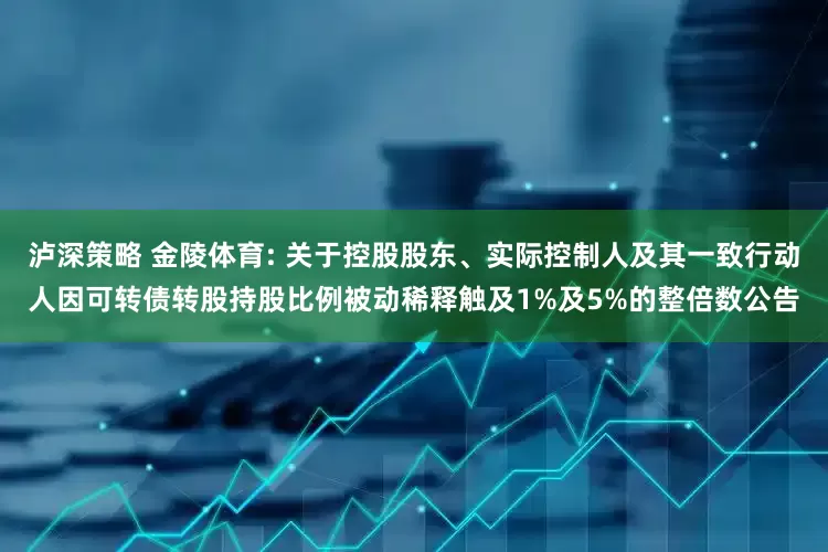 泸深策略 金陵体育: 关于控股股东、实际控制人及其一致行动人因可转债转股持股比例被动稀释触及1%及5%的整倍数公告